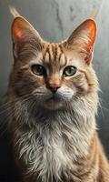 porträtt av en katt foto