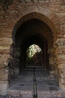 alcazaba palats i Malaga, Spanien foto