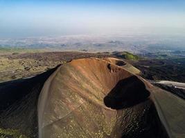 etna, vulkaniskt landskap foto