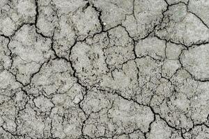 textur av torr knäckt jorden. de begrepp av torka, global uppvärmningen och klimat förändra. foto