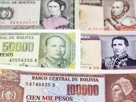 gammal bolivian peso en företag bakgrund foto