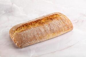 italiensk ciabatta bröd färsk och skorpa foto