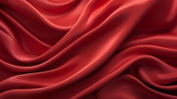 slät elegant röd silke eller satin textur bakgrund foto