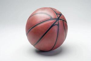 basketboll boll över vit bakgrund foto