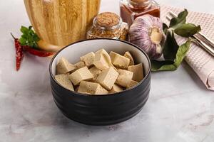 vegan kök - organisk tofu ost foto