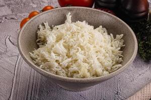 indisk kök ångad basmati ris foto