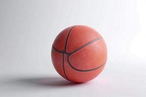 basketboll boll över vit bakgrund. basketboll boll över vit bakgrund foto