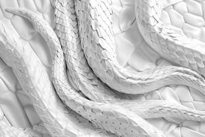 vit orm läder bakgrund textur foto