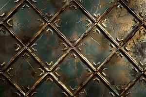 antik mönstrad metall textur foto