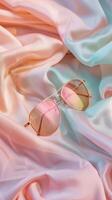 pastell lutning solglasögon mode foto