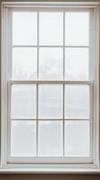 klassisk vit fönster ram foto