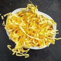 ägg pasta rå tagliatelle handgjord matlagning