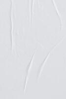 årgång papper bakgrund med elegant vit rynkor. foto