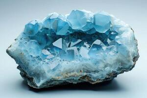 himmel blå larimar mineral från Dominikanska republik. foto