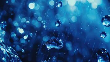 ai genererad vatten droppar bakgrund blå vatten droppar bakgrund vatten droppar vatten droppar foto
