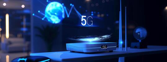 framtida kommunikation teknologi 5g telekom system foto