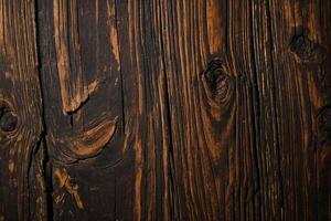 ai genererad gammal trä- bakgrund eller textur. närbild bild av trä- yta. foto