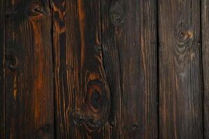 ai genererad gammal trä- bakgrund eller textur. mörk trä textur med naturlig mönster. foto
