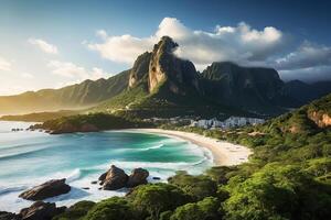 Brasilien, rio de Janeiro, sugarloaf fjäll, rio de j foto