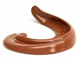 skulptural choklad virvla runt design foto
