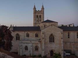 Jerusalem, st. georges anglican katedral i de tidigt morgon. hög kvalitet Foto