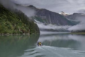 morgondimmor, fords terror, alaska foto