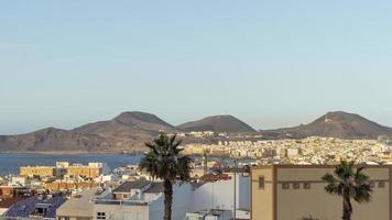 utsikt över Las Palmas stadssilhuett foto