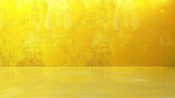 abstrakt fast av lysande gul lutning studio foto