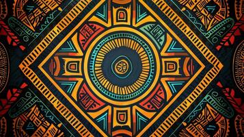 afrikansk stam- mönster bakgrund i färgrik foto