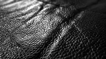 svart bra läder texturerad bakgrund detaljerad foto