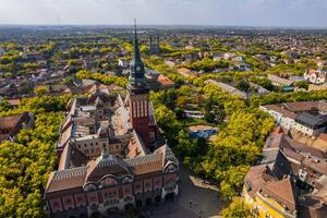 konst nouveau stad hall, subotica, vojvodina, serbia foto