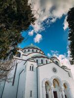 de kyrka av helgon sava katedral eller hram svetog spara, belgrad, serbia foto
