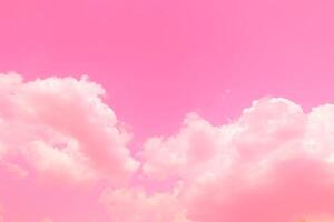 rosa himmel moln bakgrund, pastell himmel bakgrund foto