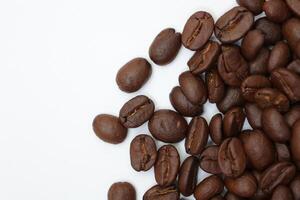 kaffe bakgrund, rostad kaffe bönor foto
