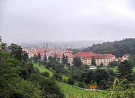 Prag, tjeck republik - 29.07.2014, panorama av prag i de tjeck republik foto