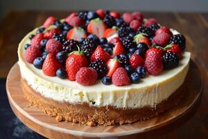 klassisk ny york cheesecake foto