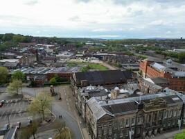 hög vinkel se av stock-on-trent stad av England, bra Storbritannien. Maj 4:a, 2024 foto