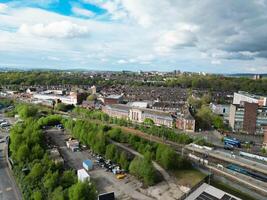 hög vinkel se av stock-on-trent stad av England, bra Storbritannien. Maj 4:a, 2024 foto