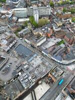 hög vinkel se av historisk derby stad Centrum, England förenad rike. april 26:e, 2024 foto