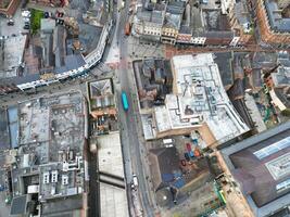 hög vinkel se av historisk derby stad Centrum, England förenad rike. april 26:e, 2024 foto