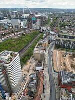 antenn se av central Wembley London stad av England bra Storbritannien. april 17:e, 2024 foto