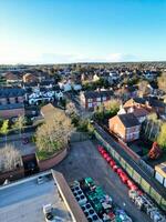 antenn se av central leighton vråk stad av England bra Storbritannien. Mars 29:e, 2024 foto