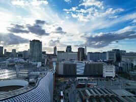 stad Centrum byggnader av birmingham central stad av England förenad rike under solnedgång. Mars 30:e, 2024 foto