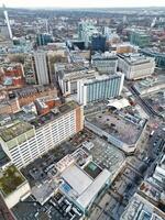 stad Centrum byggnader av birmingham central stad av England förenad rike under solnedgång. Mars 30:e, 2024 foto