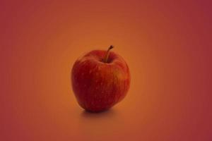 vackert rött äpple på en sömlös superfood bakgrund foto