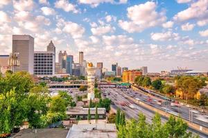 atlanta stadens skyline foto