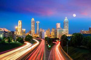 atlanta stadens skyline foto