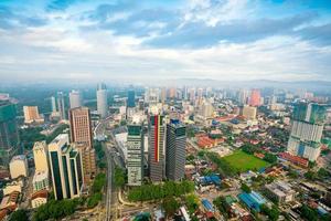 Kuala Lumpurs stadssilhuett foto