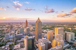 atlanta stadens skyline foto