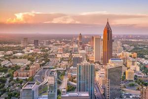 atlanta stadens skyline foto